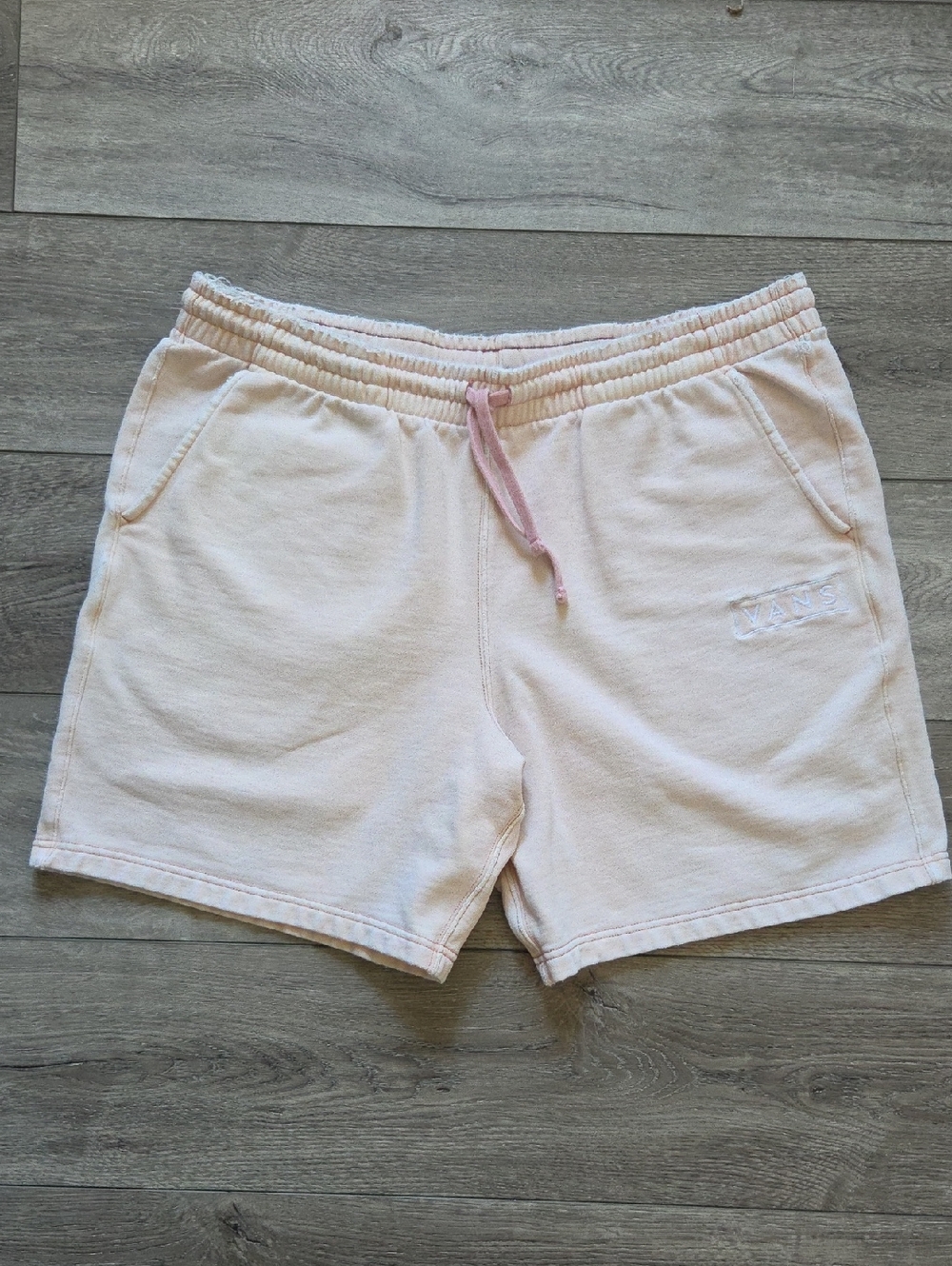 Vans Men’s Light Pink Drawstring Loose Fit Athletic Shorts Size XL